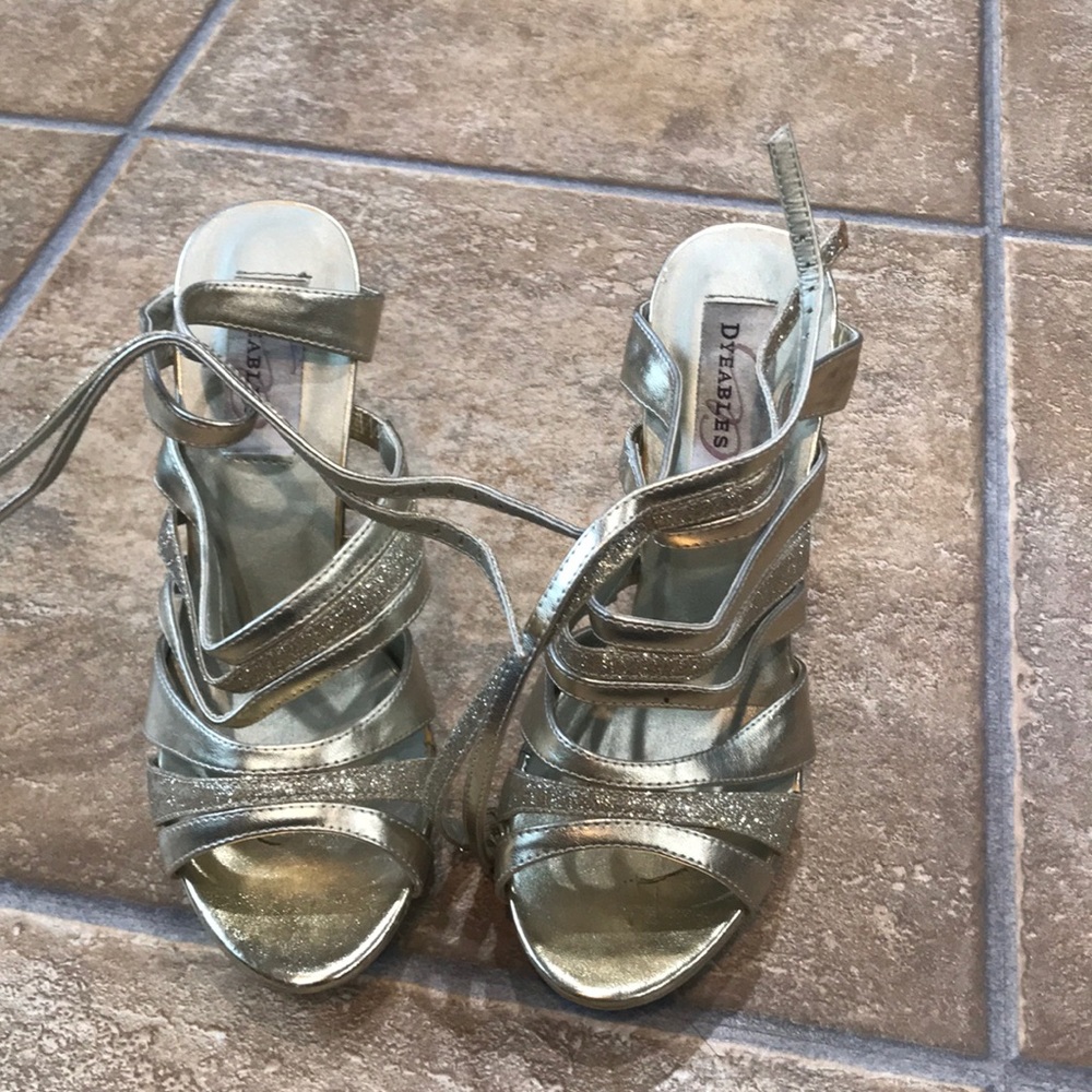 Gold fancier heels